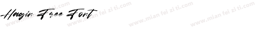 Hagin Free Font字体转换